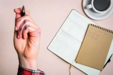 Left Handed Writing Problems and Handwriting Help for Left Handers 3 Inky Palm