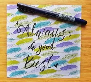 How to Learn Calligraphy Left Handed - Tips and Tricks 5 Brush Pen Calligraphy